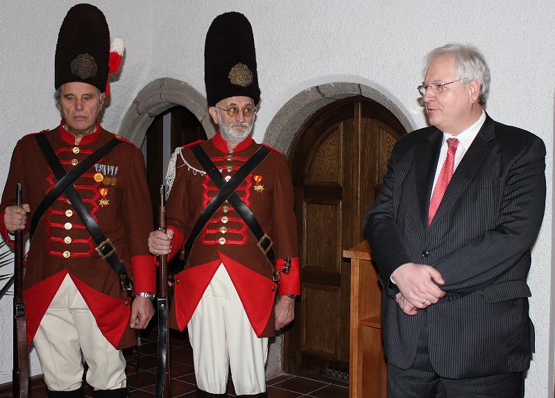 Botschafter_07.JPG - In seiner kurzen Ansprache zeigte sich der Botschafter in Prag beeindruckt von der Vitalität der Partnerschaft zwischen Waldthurn und Hostoun.