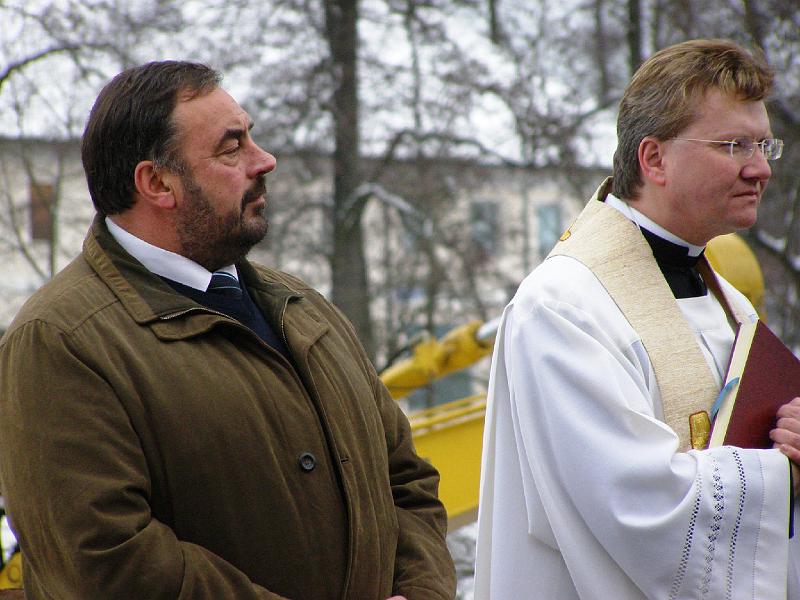 Duo.JPG - Harmonieren sehr gut: Bürgermeister Josef Beimler und Pfarrer Marek Baron.